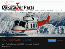 Tablet Screenshot of dakotaairservices.com